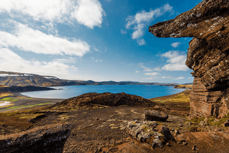 Kleifarvatn Lake — aurora viewing spot
